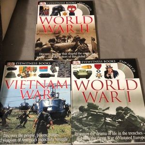 DK eyewitness World War 1 and II and Vietnam Books